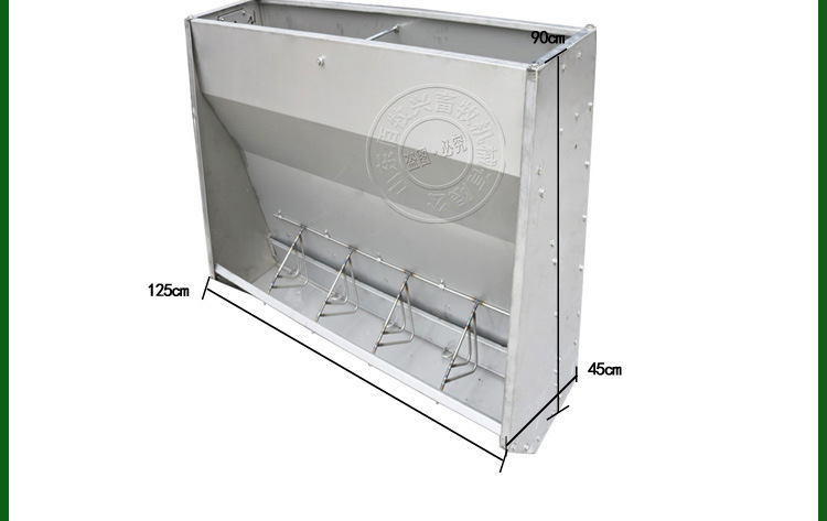 山東佰牧興不銹鋼單面育肥料槽 山東佰牧興不銹鋼單面育肥料槽