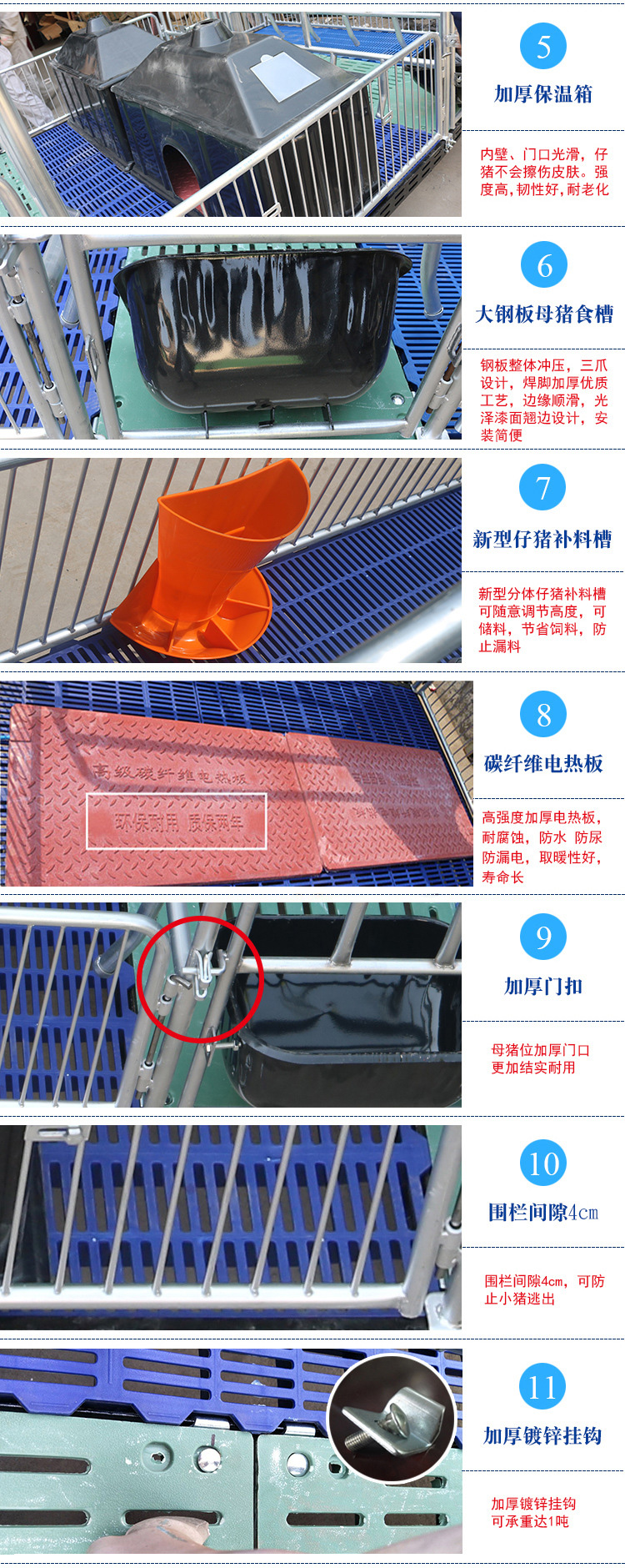 非標(biāo)2.0復(fù)合雙體母豬產(chǎn)床 非標(biāo)2.0復(fù)合雙體母豬產(chǎn)床